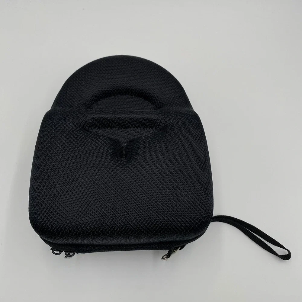 Black Hard Shell Protective Case for Headphones Worktunes Protector Zipper Strap
